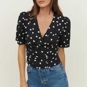 REFORMATION Heart Blouse